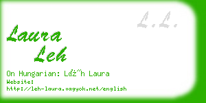 laura leh business card